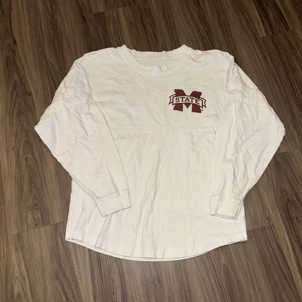 mississippi state long sleeve t shirt spirit jersey style stark vegas size small